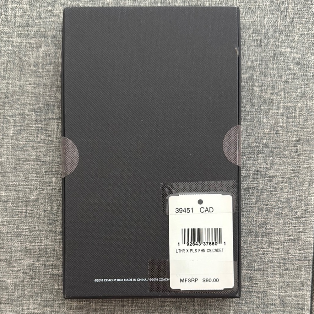 Coach Navy iPhone X Plus Case